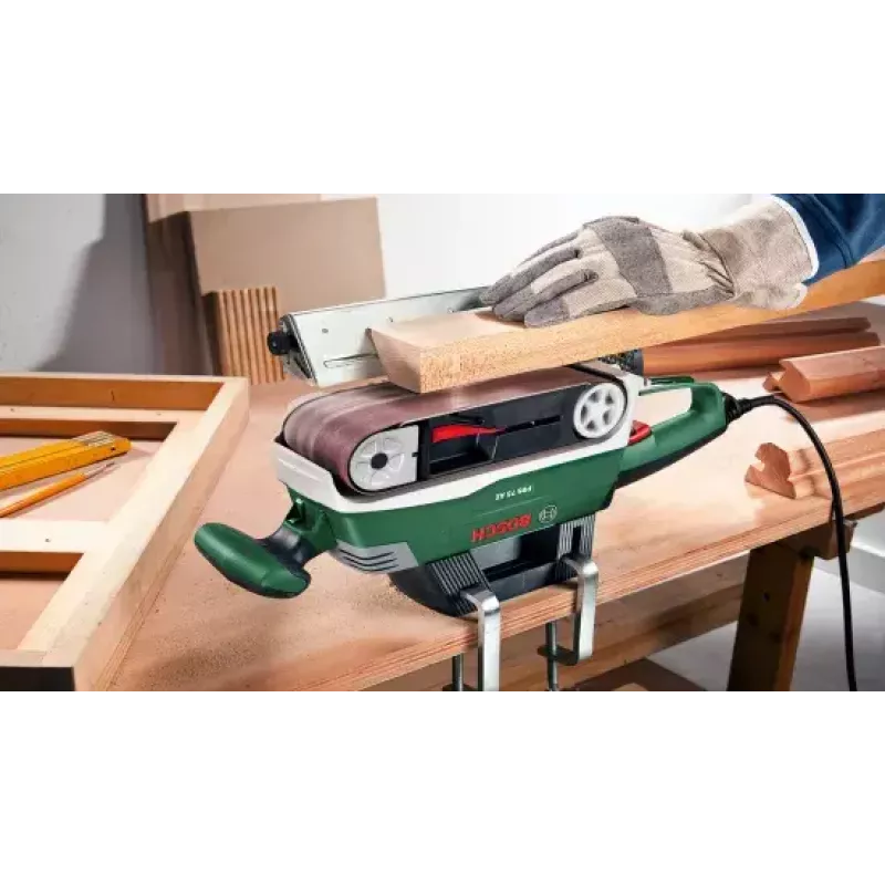 Bosch PBS 75 AE Set levigatrice a nastro verde, grigio 750 W