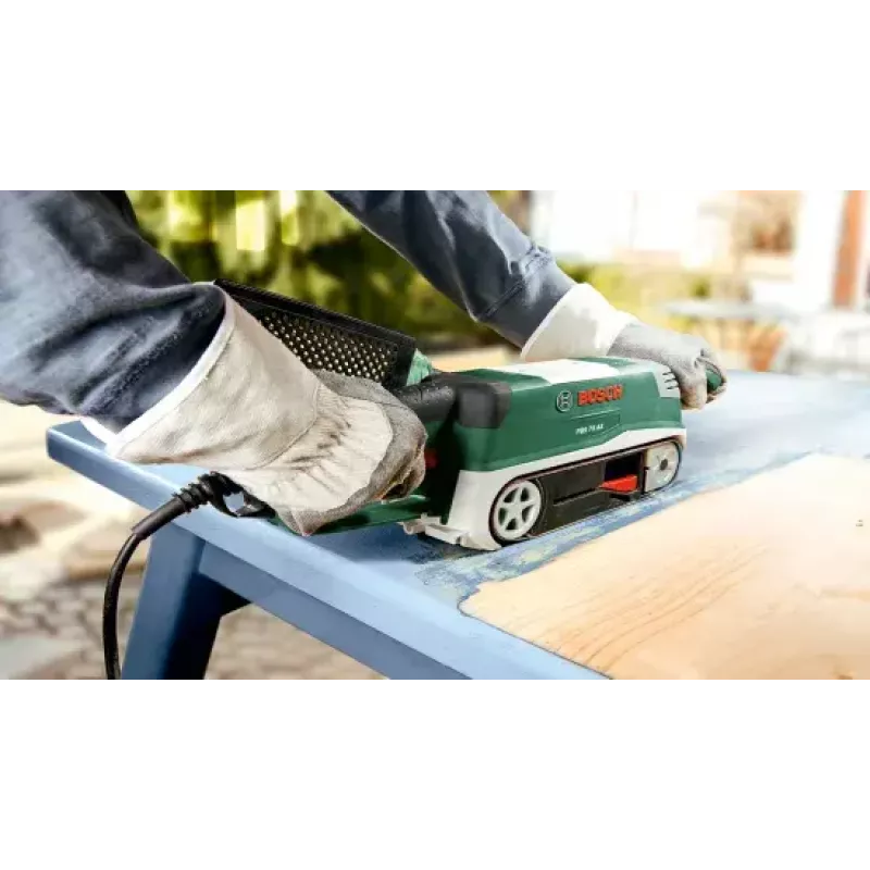 Bosch PBS 75 AE Set levigatrice a nastro verde, grigio 750 W