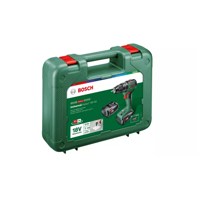 Trapano a pistola Bosch Universal Impact 18V-60, 1900 giri/min, 1,3 kg