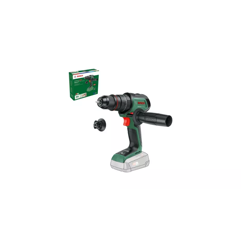 Bosch AdvancedImpact 18V-80 QuickSnap trapano a percussione a batteria, 18 V, Solo (senza batteria e caricabatterie), verde