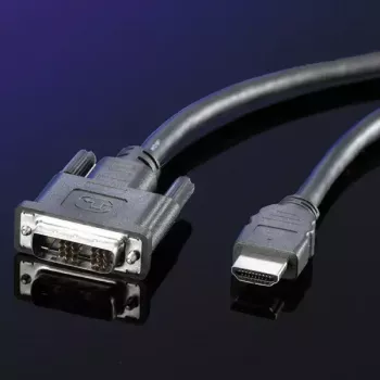 Cavo DVI ROLINE DVI (18+1) - HDMI M/M 10 m