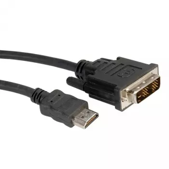Cavo DVI ROLINE DVI (18+1) - HDMI M/M 10 m