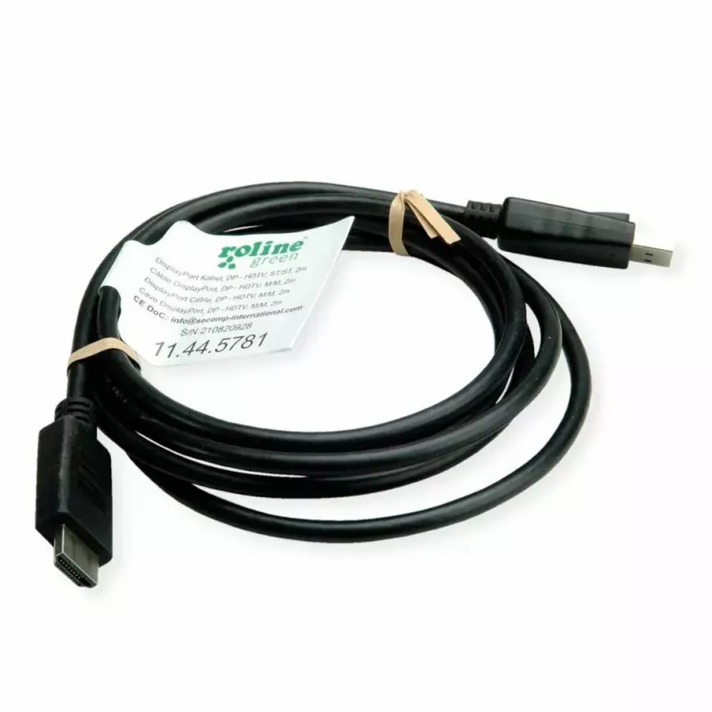 DisplayPort ROLINE 11.44.5782-10 HDTV nero