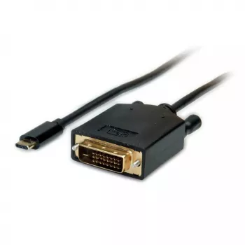 Adattatore cavo video VALUE 11.99.5831 1 m USB C DVI nero