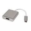Adattatore per cavo video ROLINE 12.03.3210 USB Type-C a HDMI Type-A 0,1 m argento
