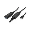 Cavo USB ROLINE 12.04.1066 USB 3.2 Gen 1 10 m USB C USB A nero