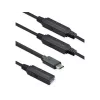 Cavo USB ROLINE 12.04.1068 USB 3.2 Gen 1 20 m USB C USB A nero