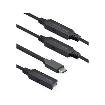 Cavo USB ROLINE 12.04.1068 USB 3.2 Gen 1 20 m USB C USB A nero