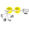 Hub USB ROLINE 4 porte con ripetitore 12 m