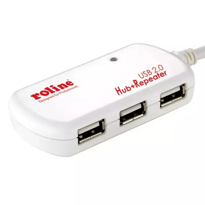 Hub USB ROLINE 4 porte con ripetitore 12 m