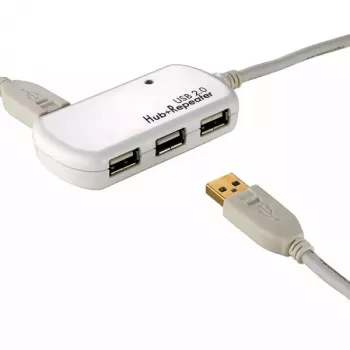 Hub USB ROLINE 4 porte con ripetitore 12 m