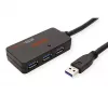 Hub USB ROLINE 3.2 Gen 1 4 porte con ripetitore nero 10 m