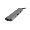 Dock per laptop VALUE 12.99.1136 con cavo USB 3.2 Gen 2 Type-C nero grigio