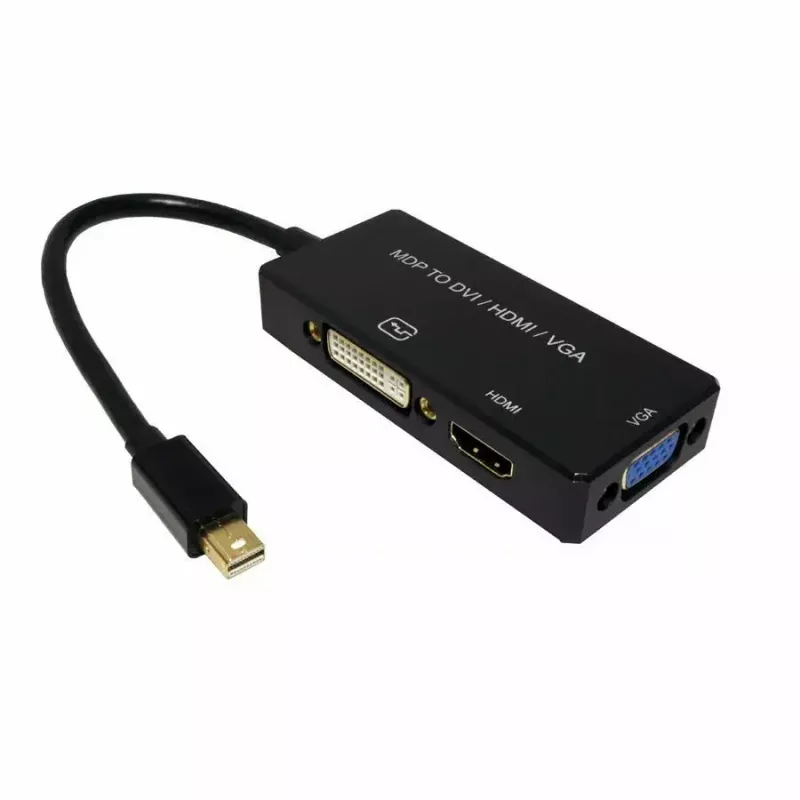 Adattatore per cavo video VALUE 12.99.3154 Mini DisplayPort HDMI VGA 0,1m nero
