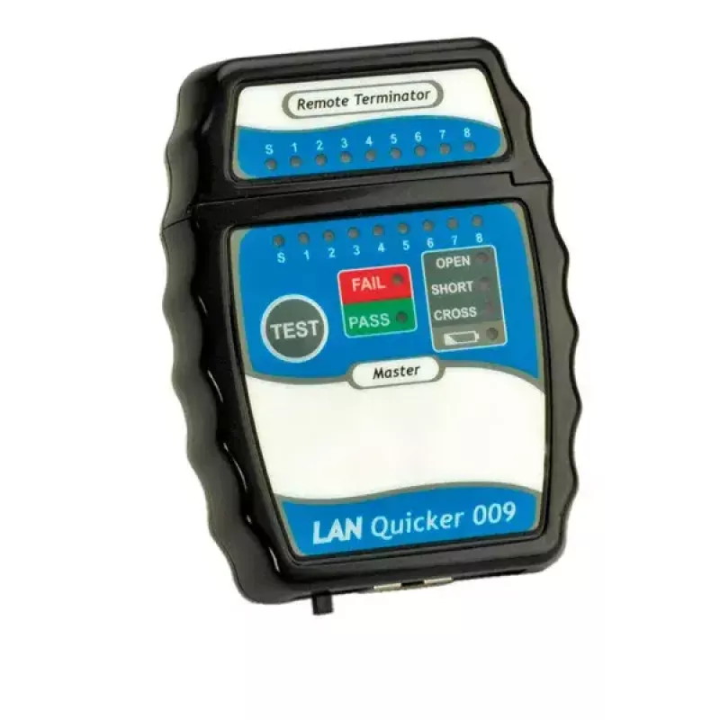 Tester per cavi VALUE Quicker Kabel Tester modello 13.99.3001 — verifica di continuità e cablaggio dei cavi di rete