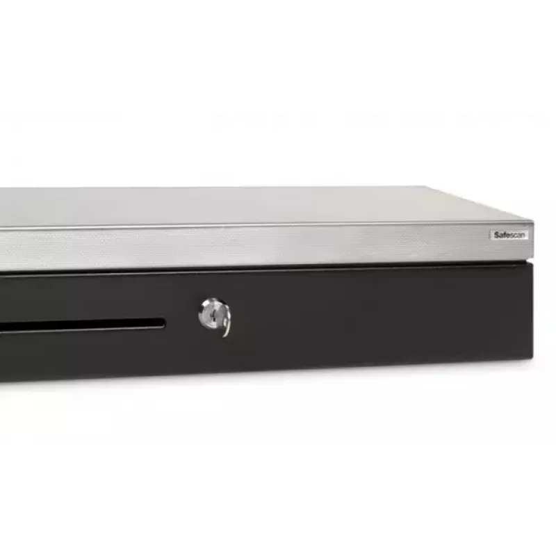 Safescan SD-4617S Cassetto portadenaro con coperchio ribaltabile, nero/argento (132-0498)
