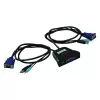 KVM Switch ROLINE Star 1 utente 2 PC audio USB