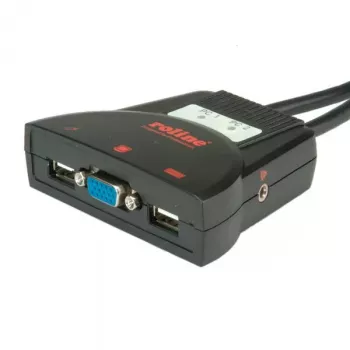 KVM Switch ROLINE Star 1 utente 2 PC audio USB