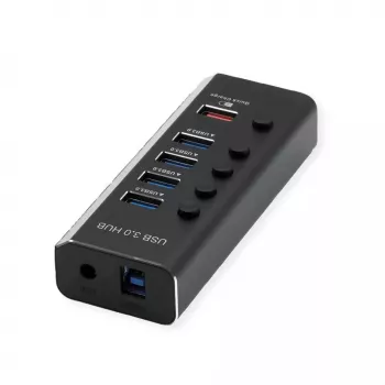 Hub USB ROLINE 3.2 Gen 1 14.02.5058 nero 5120 Mbit/s