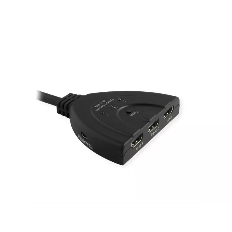 Switch HDMI VALUE 14.99.3567, HDMI, 4K (3840x2160) 60 Hz, 3 ingressi, nero