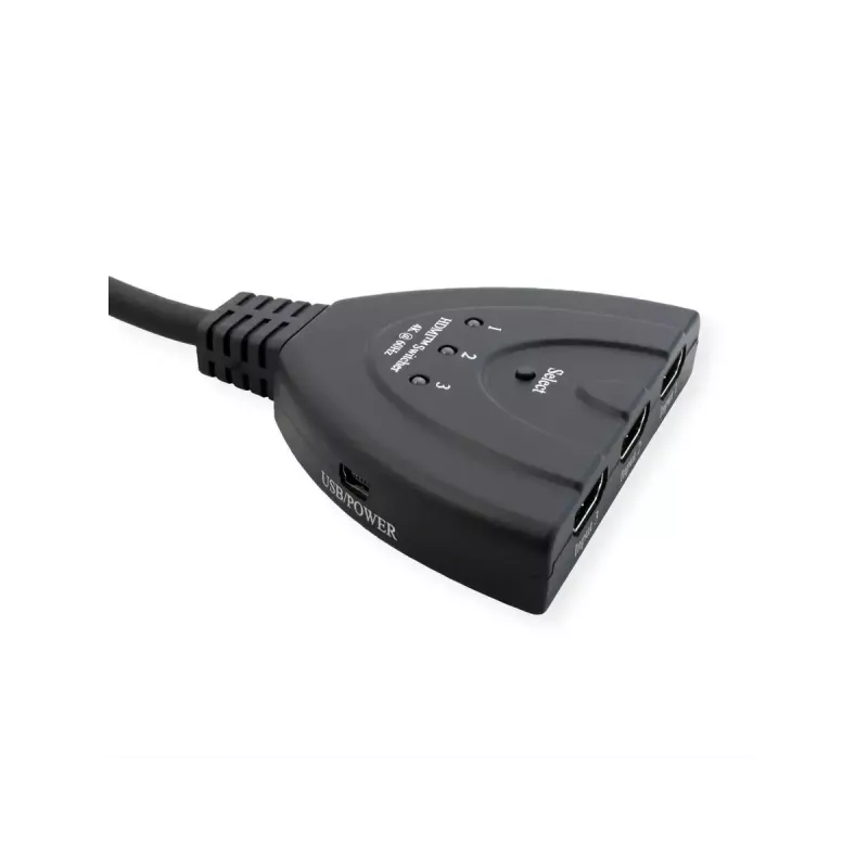 Switch HDMI VALUE 14.99.3567, HDMI, 4K (3840x2160) 60 Hz, 3 ingressi, nero