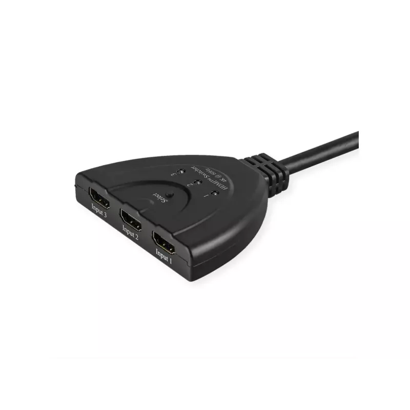 Switch HDMI VALUE 14.99.3567, HDMI, 4K (3840x2160) 60 Hz, 3 ingressi, nero