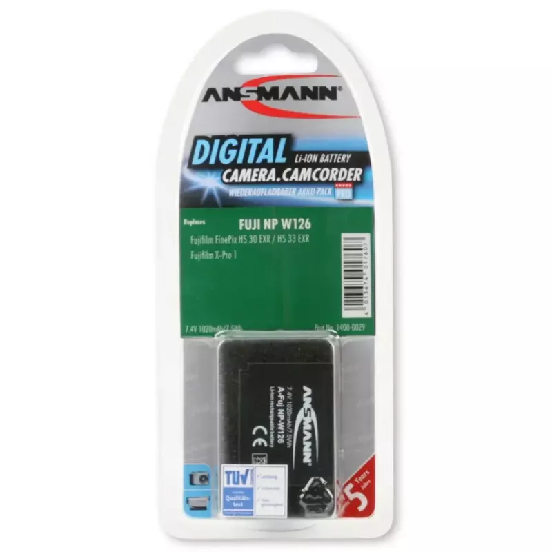 Batteria Ansmann A-FUJ NP-W 126 litio-ioni 1020 mAh
