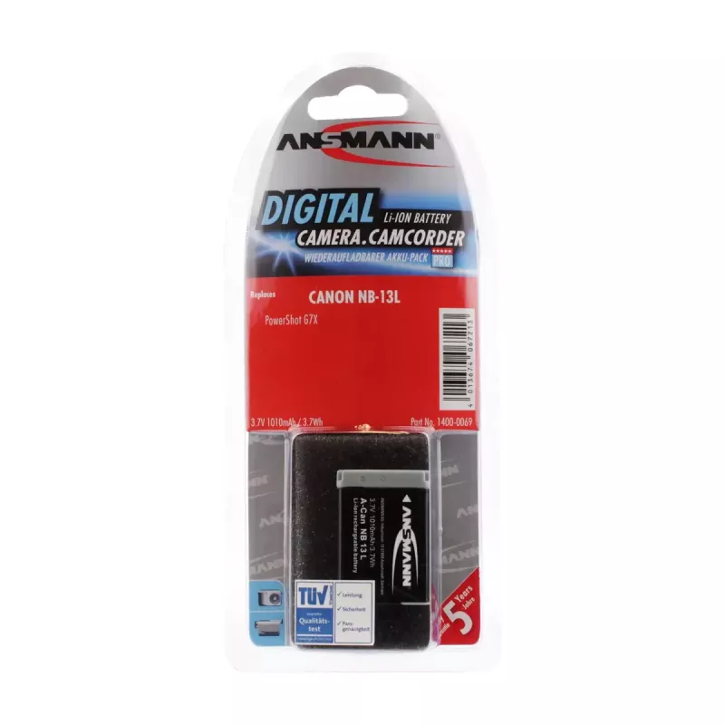 Batteria per fotocamera Ansmann 1400-0069 litio-ioni 1010 mAh