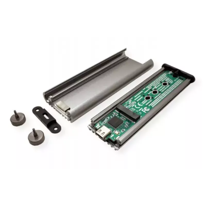 Case per SSD ROLINE 16.01.4147 M.2 alluminio nero 20 Gbit/s