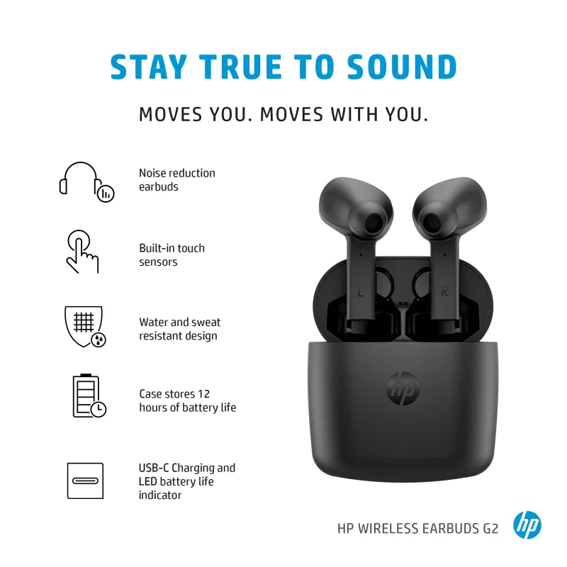 Cuffie HP Wireless Earbuds G2