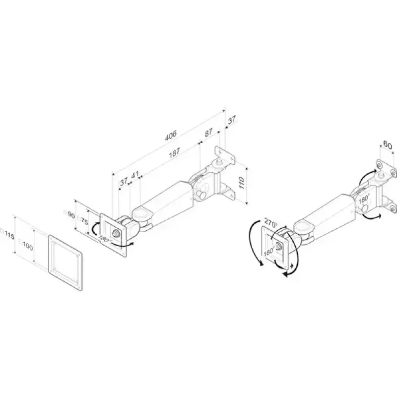 Braccio per monitor LCD Standard ROLINE 17.03.1123