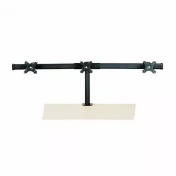 Braccio VALUE triple LCD con morsetto da scrivania nero — supporto monitor per 3 schermi, regolabile