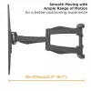 Supporto TV a parete VALUE 17.99.1211 2,03 m 45 kg nero