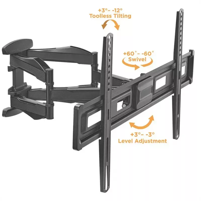 Supporto TV a parete VALUE 17.99.1211 2,03 m 45 kg nero