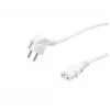 Cavo di alimentazione VALUE 19.99.1016 bianco 0,6 m CEE7/7 IEC 320