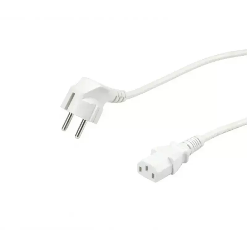 Cavo di alimentazione VALUE 19.99.1016 bianco 0,6 m CEE7/7 IEC 320