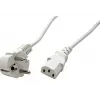 Cavo di alimentazione VALUE 19.99.1016 bianco 0,6 m CEE7/7 IEC 320