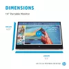 Monitor per computer HP E-Series E14 G4 35,6 cm (14