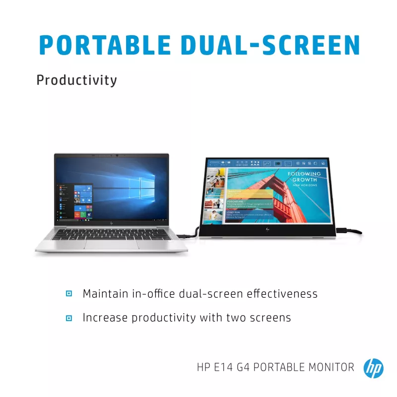 Monitor per computer HP E-Series E14 G4 35,6 cm (14