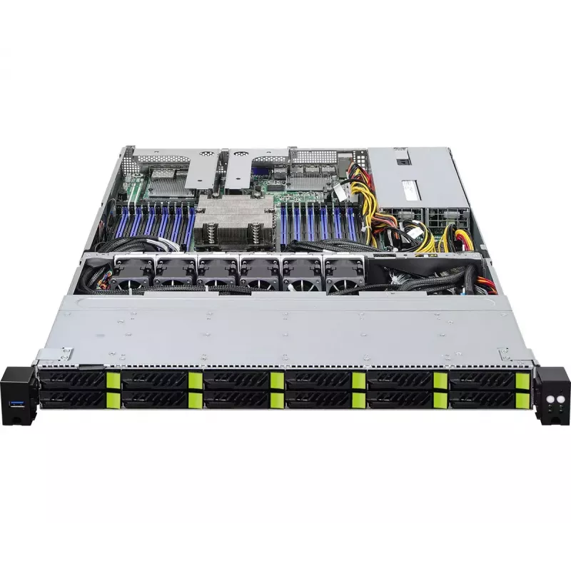 Case per computer ASRock 1U12E-GENOA/2L2T rack (1U) grigio