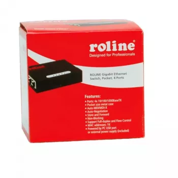 Switch Gigabit Ethernet ROLINE Pocket 4 porte