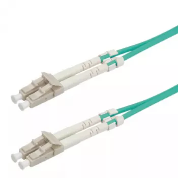 Cavo jumper in fibra ottica ROLINE LC/LC OM3 50/125 µm turchese 2 m