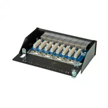 Patch panel a parete ROLINE Cat.5e 8 porte STP nero