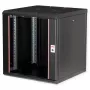 Rack a parete ROLINE Pro 12U 19 inch, 600x600 mm, nero, IP20, serratura a chiave