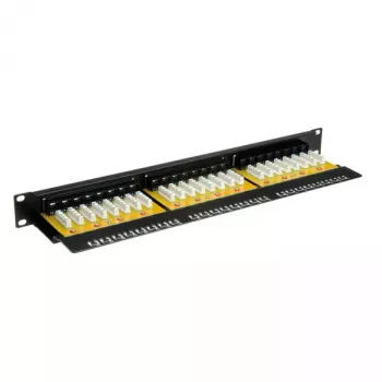 Patch panel VALUE Cat.6/Class E 24 porte UTP nero