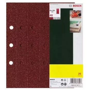 Bosch 2 607 017 097 accessori levigatura 25 pz.
