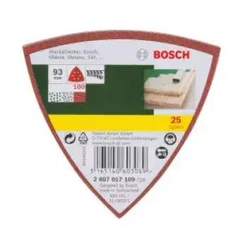 Bosch 2607017109 25 pz. foglio abrasivo