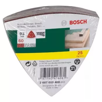 Bosch 2 607 019 488 accessori levigatura 25 pezzi