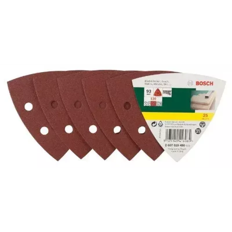 Bosch 2 607 019 490 accessori levigatura 25 pezzi
