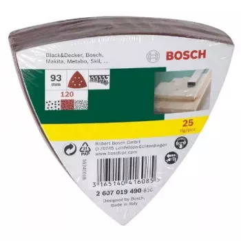 Bosch 2 607 019 490 accessori levigatura 25 pezzi